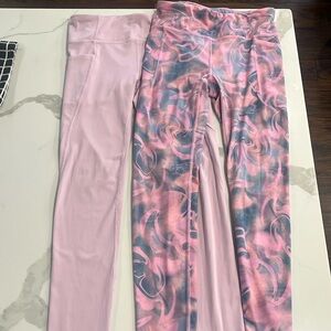 Athleta Girl lot of 2 pairs of leggings size XL (14)